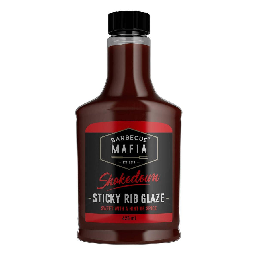 Barbecue Mafia Shakedown Sticky Rib Glaze BBQ Sauce - 425ml - Vegan Friendly - SuperSaverAU - view 1