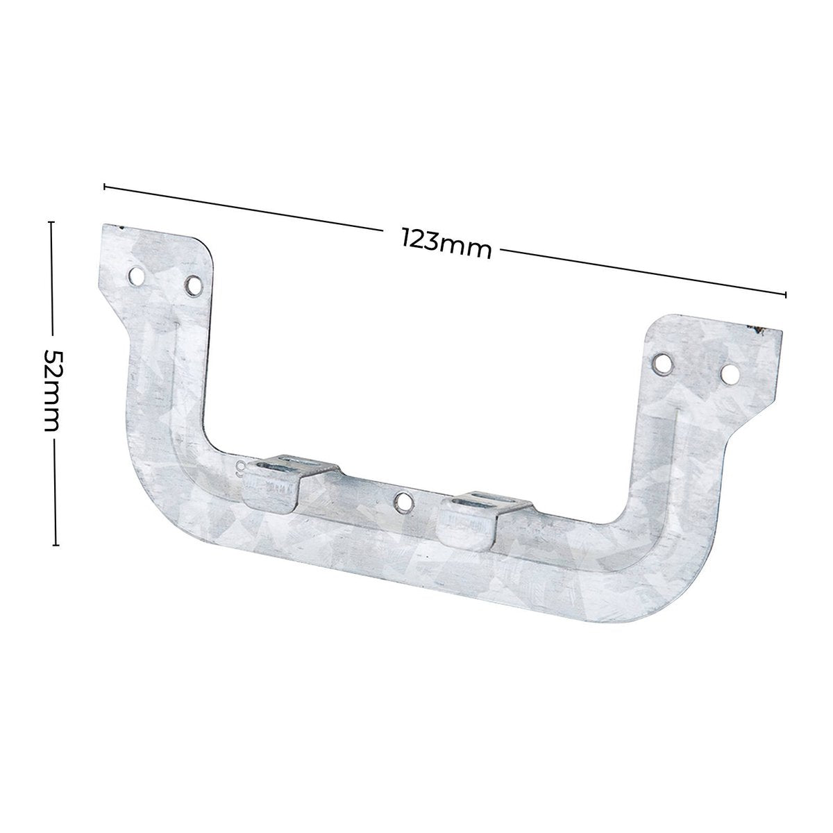 Deta Plaster Clip Bracket - 123mm x 52mm - Galvanised Steel - 20 Pack - SuperSaverAU - view 3