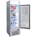 Schmick 380L upright glass door freezer - white finish, 2 star energy rating - HUS-F5