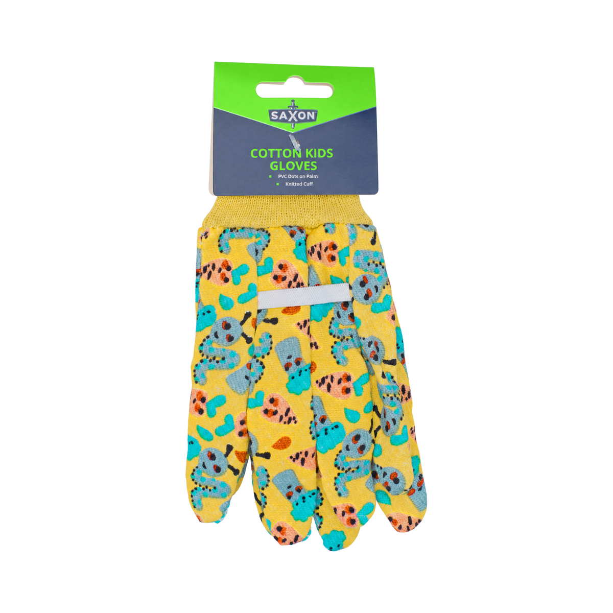 Saxon Kids Cotton Gloves with Nonslip Grip