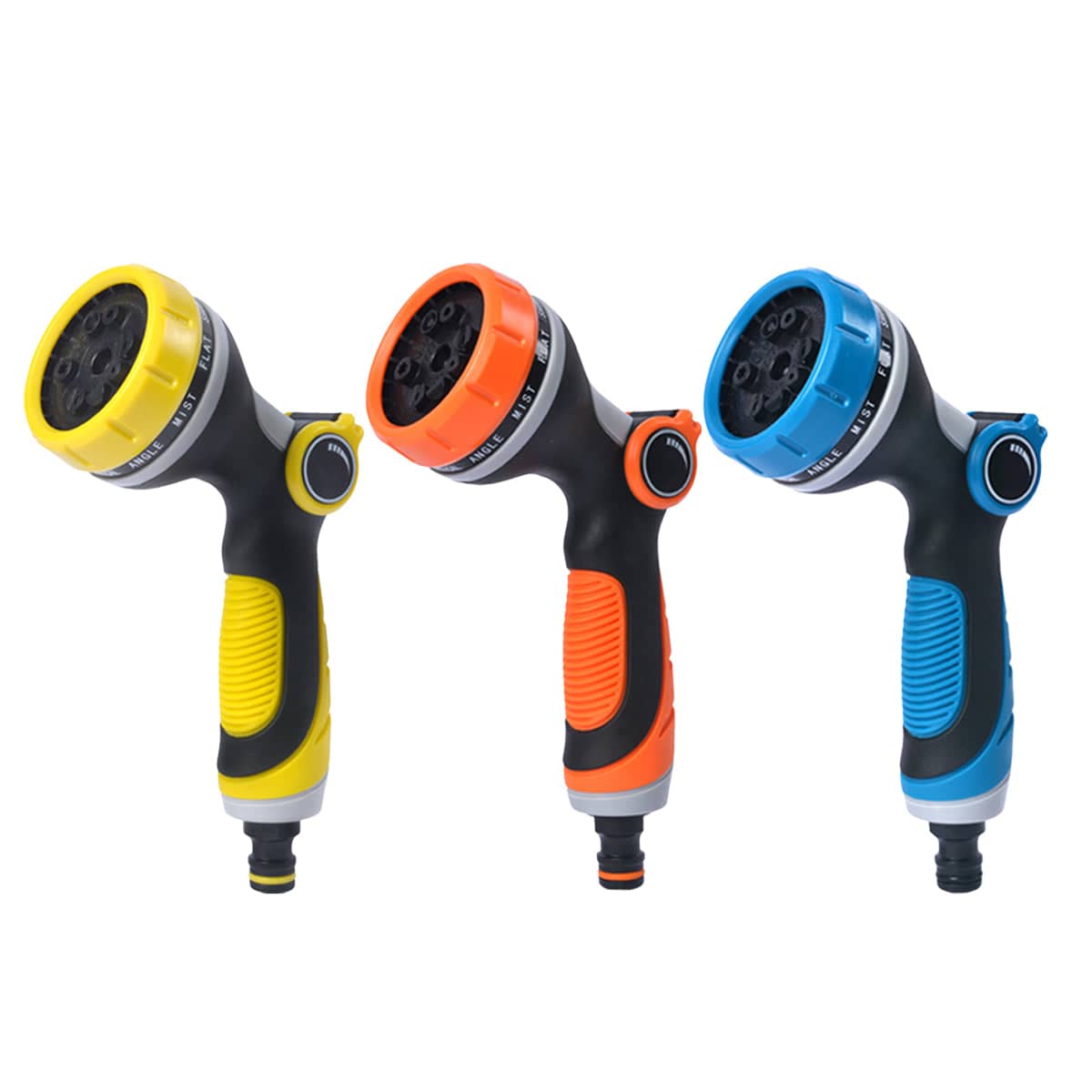 10-Function Garden Hose Nozzle for Watering and Car Washing - Orange - view 3