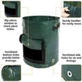 10 Gallon Potato Grow Bag with Side Window and Handles - Dark Green, Single - view 3