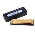 10 Hole Harmonica in Key of C, Stainless Steel and Brass - Blue - view 3