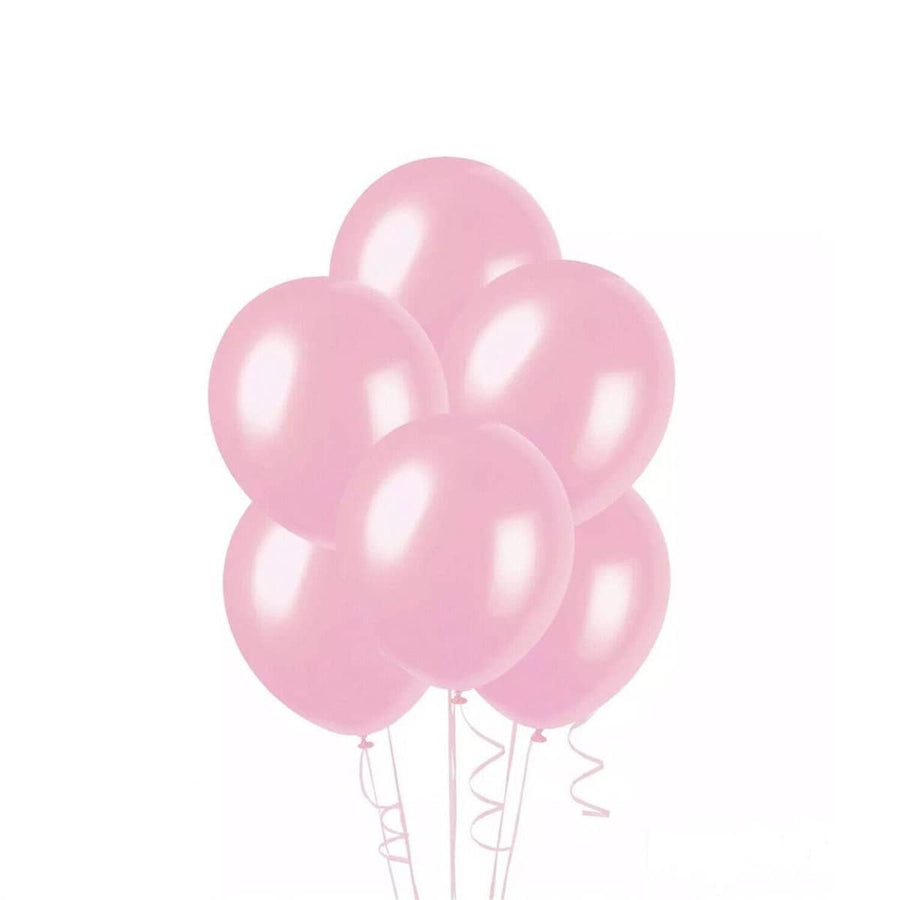 10 Inch (25 cm) Latex Party Balloons, Pack of 100 - Baby Pink