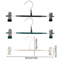 10 Pack Wardrobe Pants Rack Hanging Trouser Organiser - Black - view 4