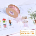 10 Roll Decorative Ribbon for Bouquet Wrapping and Gift Packaging - Beige Fishtail Veil - view 5