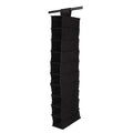 10 Tier Hanging Wardrobe Organiser for Clothes and Shoes - Black