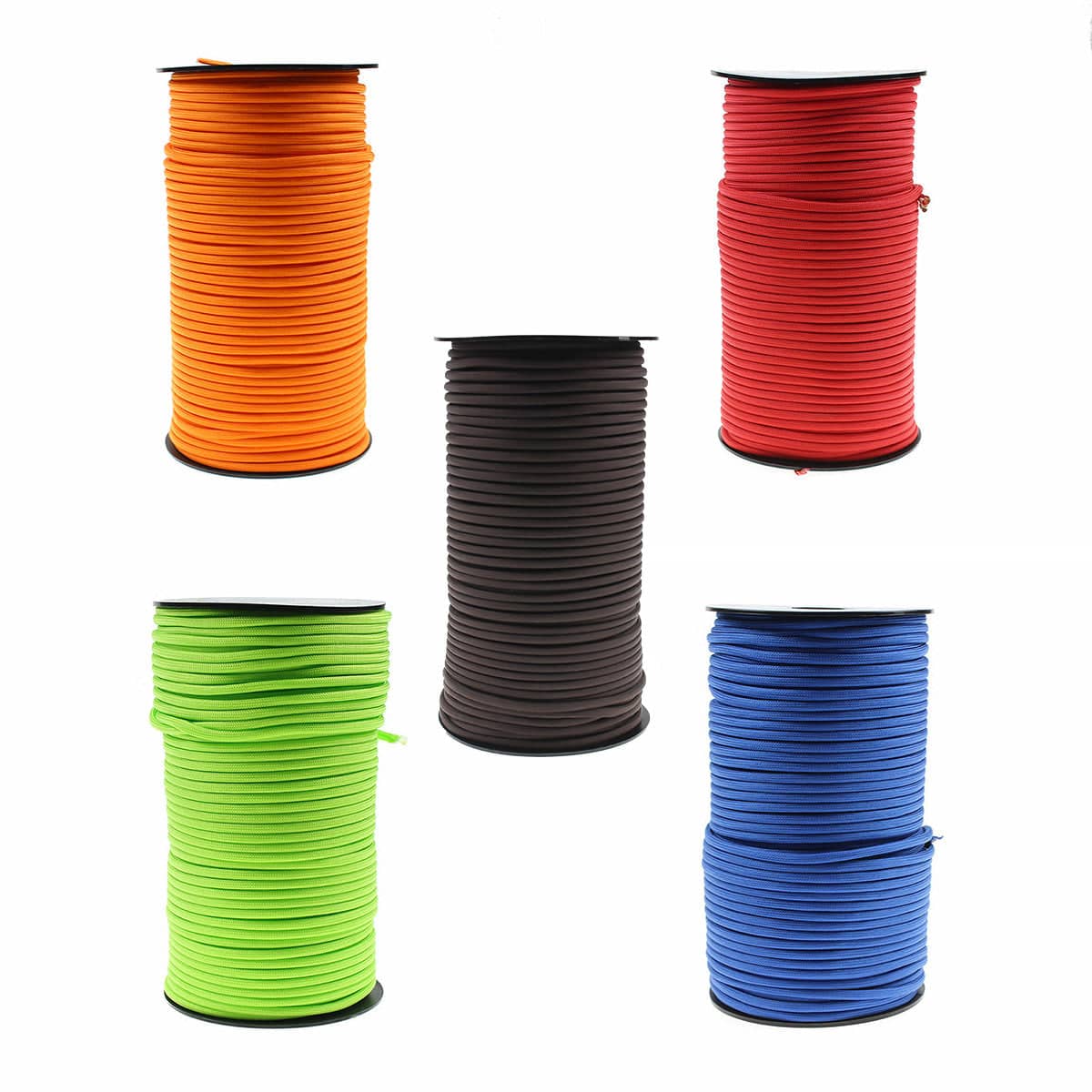 100 m Paracord Braided Nylon Rope, 4 mm 9-Core Survival - Red - view 3