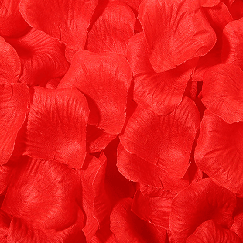 1000 pcs Silk Rose Petals for Weddings and Events - Champagne - view 8