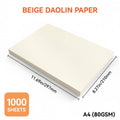 1000 Sheets A4 Glazed Printing Paper - Beige, 100 Gsm - view 3