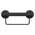Evekare 300mm Black Towel Rail with Grab Rail - Stainless Steel - 250kg Capacity - SuperSaverAU - view 5