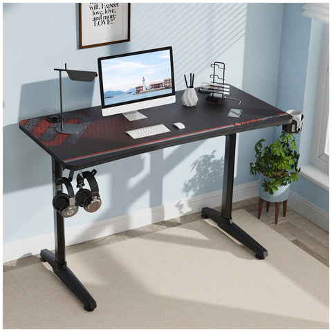 Eureka Ergonomic GIP-P47 Gaming Desk 120 x 60cm Black - SuperSaverAU - view 2
