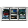 Airflo 330L 3 door beverage centre - stainless steel, lockable doors, electronic control - AFF333