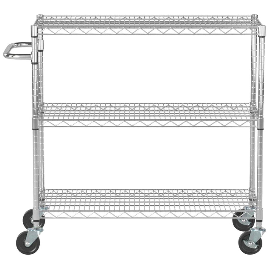 Trinity 3-Tier Utility Cart – Heavy-Duty Rolling Storage Trolley with Wheels & Handle - SuperSaverAU - view 1
