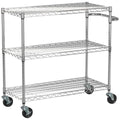 Trinity 3-Tier Utility Cart – Heavy-Duty Rolling Storage Trolley with Wheels & Handle - SuperSaverAU - view 2