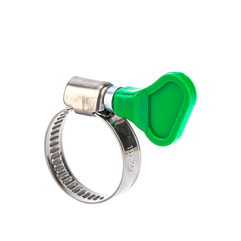 Holman 16-27mm Stainless Steel Hose Clamp with Butterfly Grip, Indoor & Outdoor
