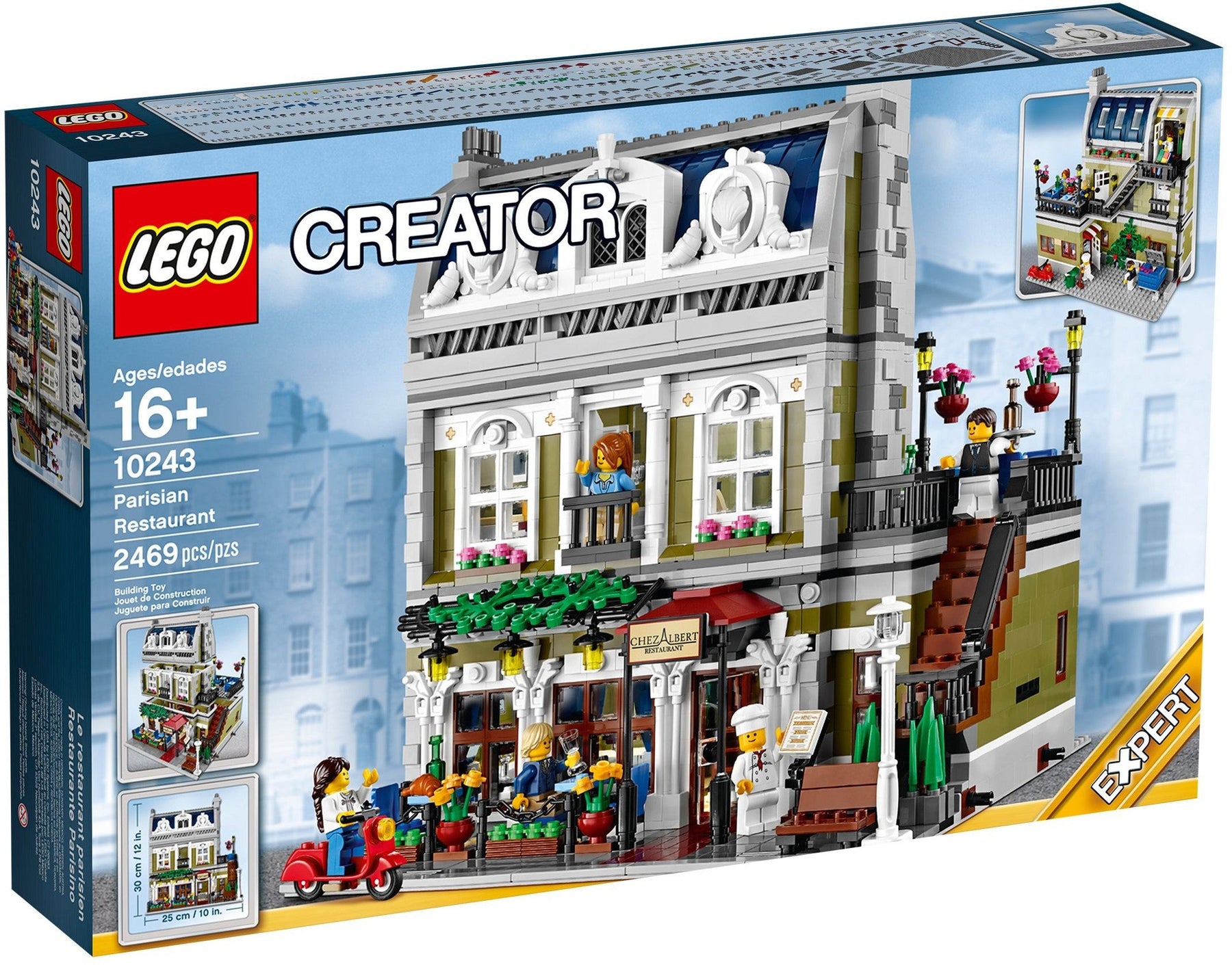 LEGO 10243 Parisian Restaurant Modular Building Kit - SuperSaverAU - view 1