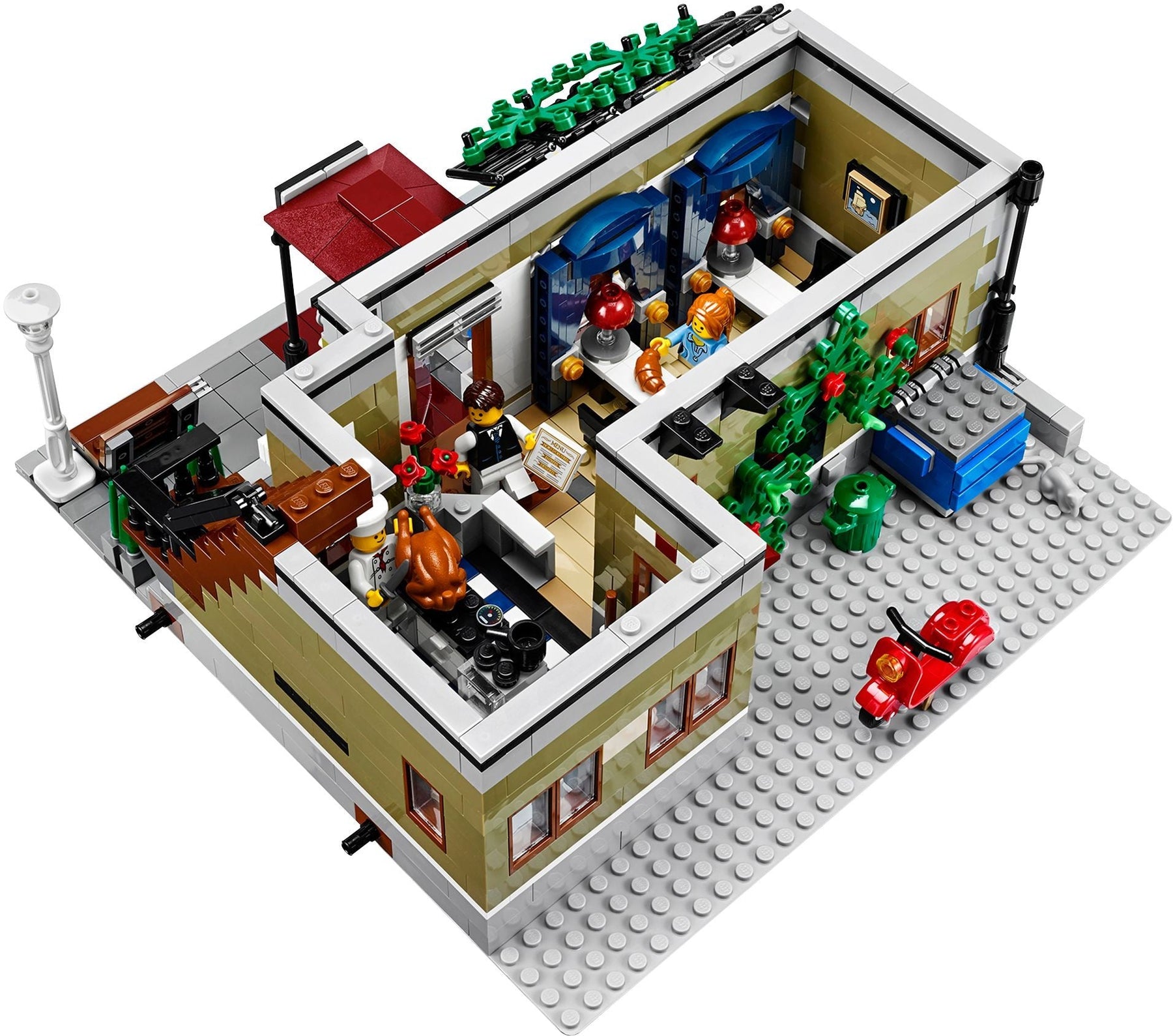 LEGO 10243 Parisian Restaurant Modular Building Kit - SuperSaverAU - view 2