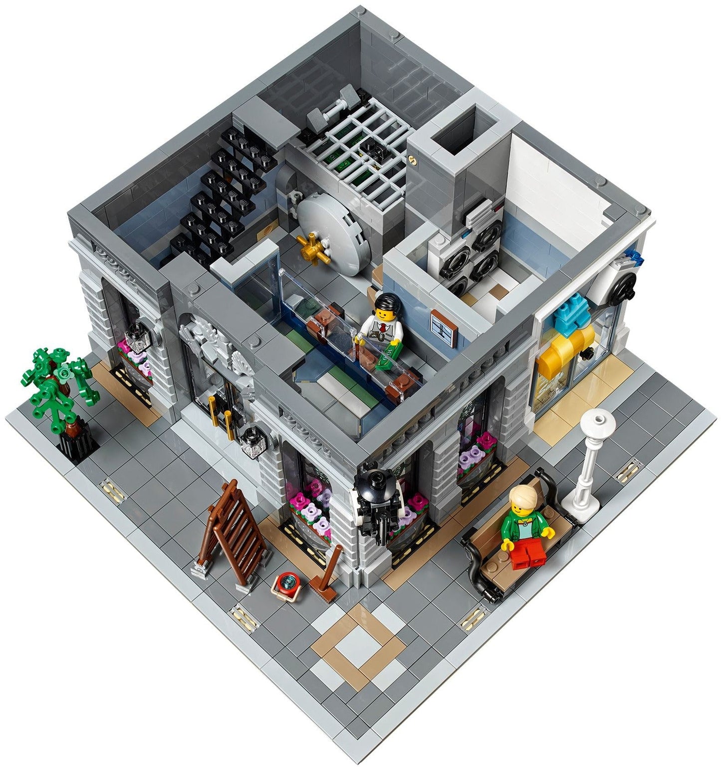 LEGO 10251 Brick Bank: Modular Building with Vault & Laundromat