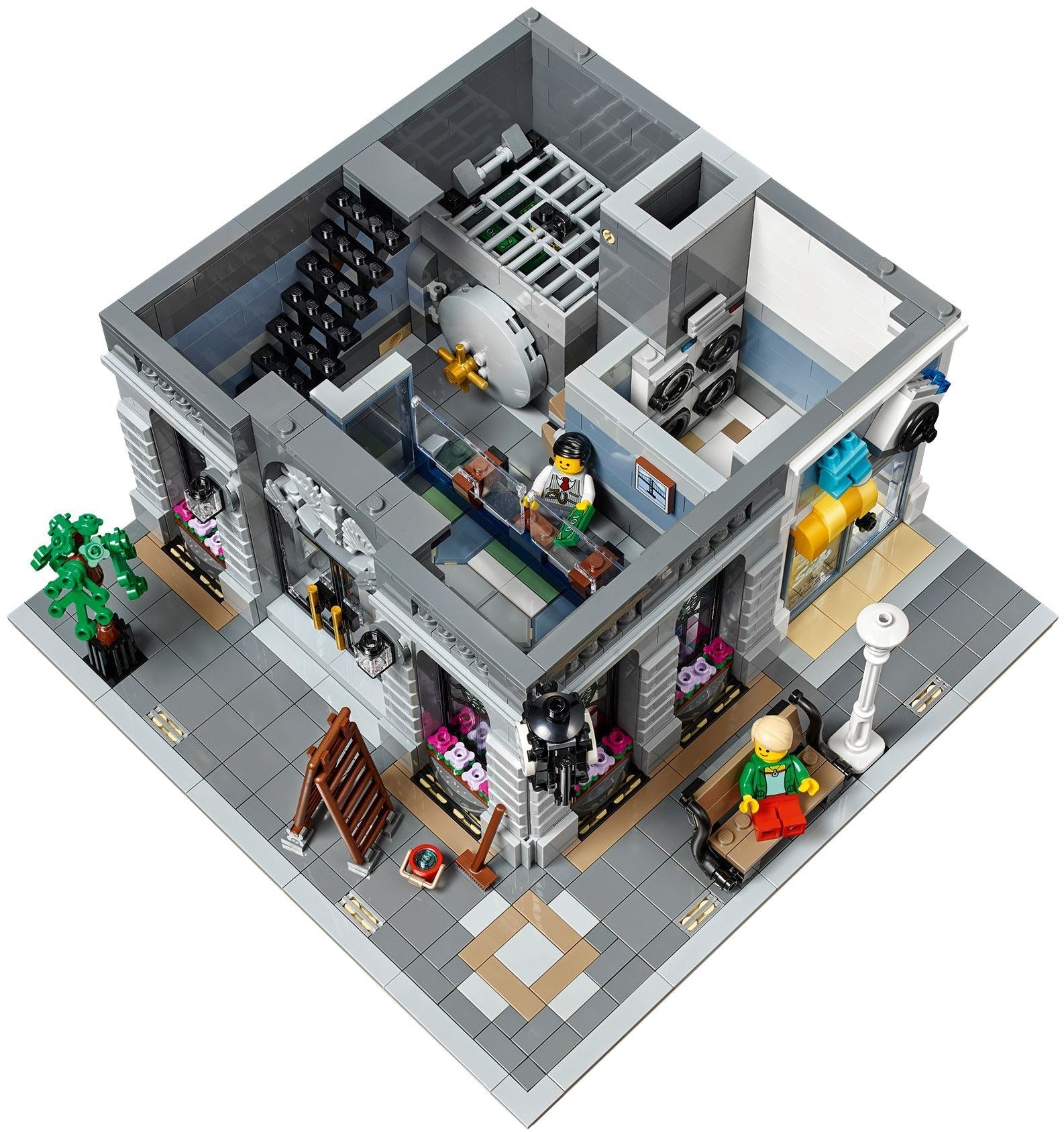 LEGO 10251 Brick Bank: Modular Building with Vault & Laundromat - SuperSaverAU - view 1