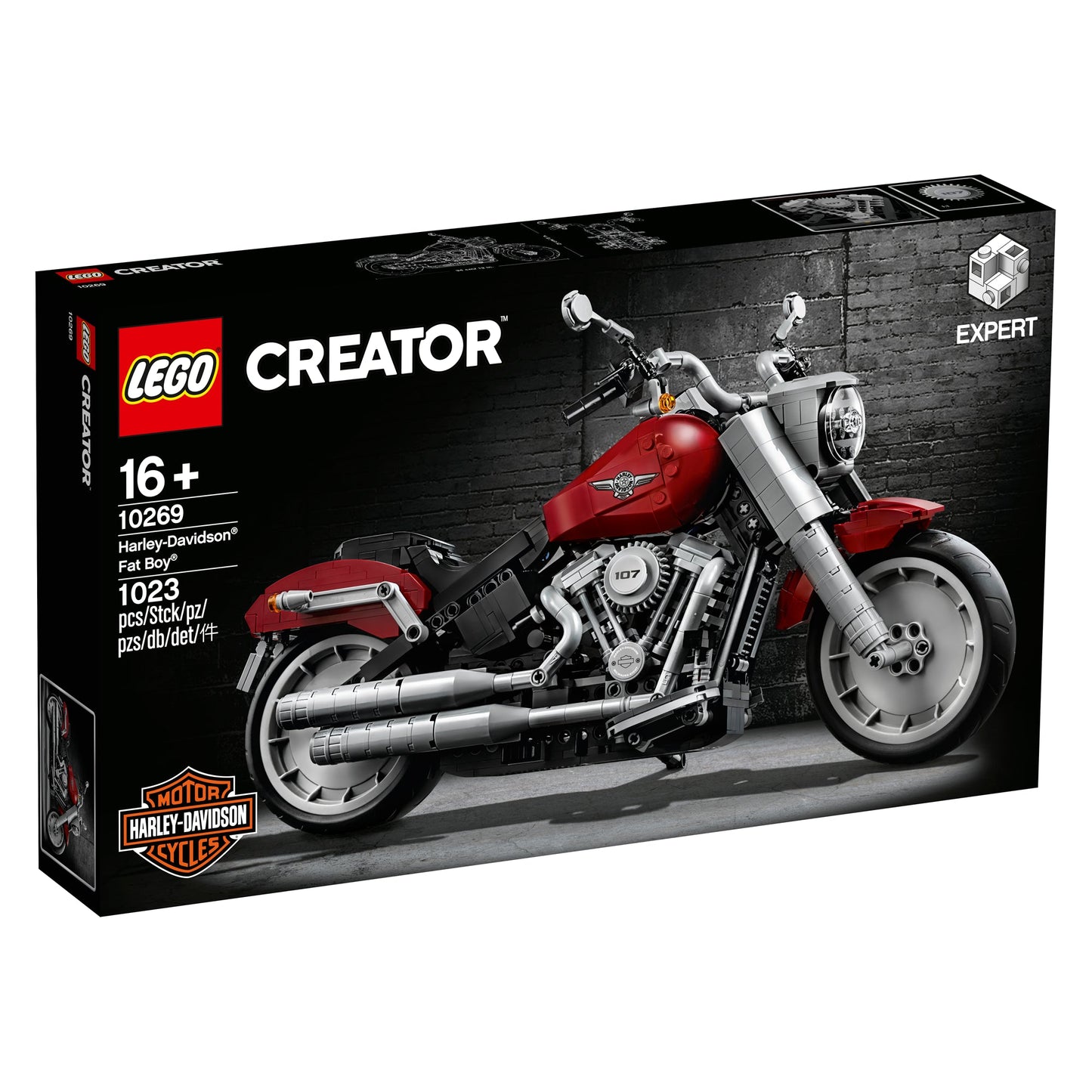 LEGO 10269 Harley-Davidson Fat Boy Motorcycle Model Kit