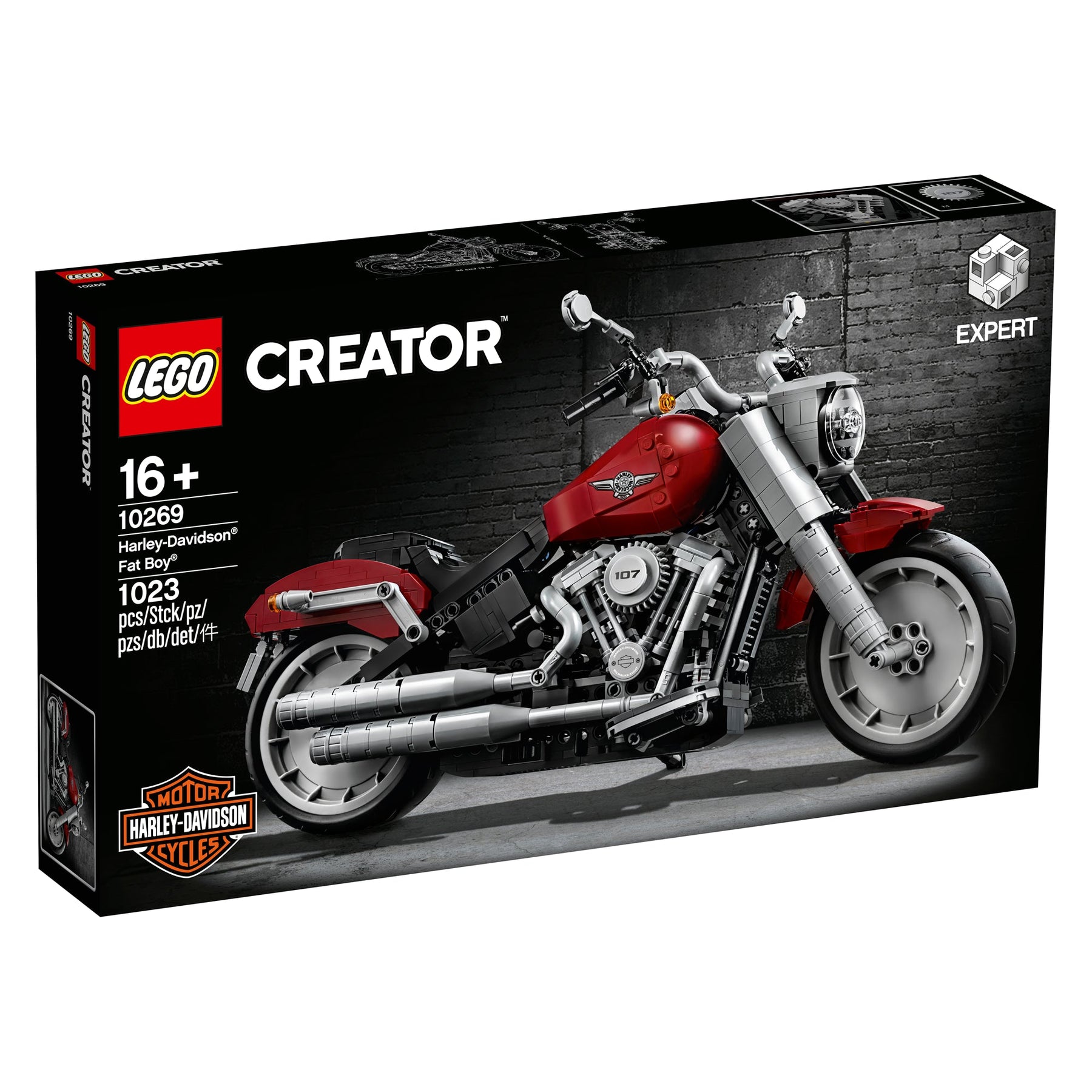 LEGO 10269 Harley-Davidson Fat Boy Motorcycle Model Kit - SuperSaverAU - view 1