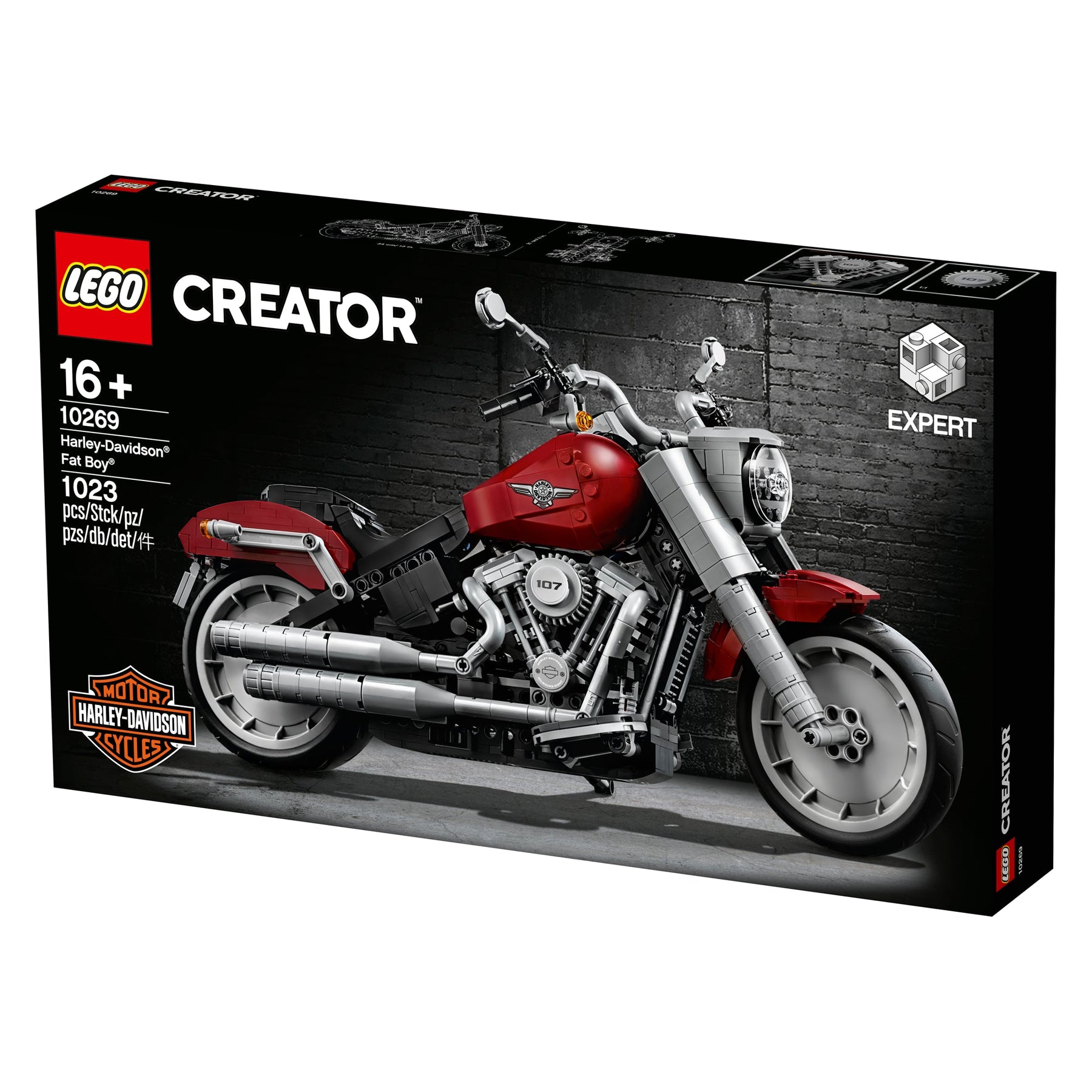 LEGO 10269 Harley-Davidson Fat Boy Motorcycle Model Kit - SuperSaverAU - view 2