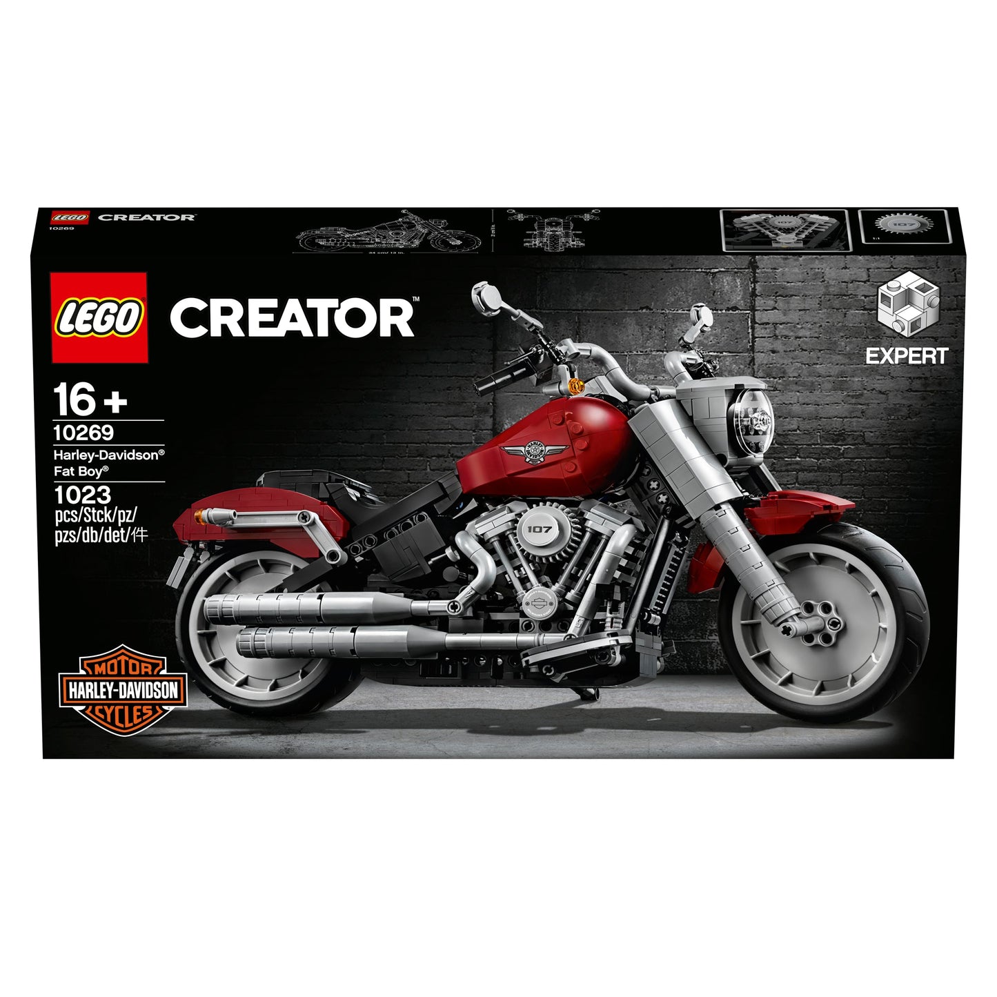 LEGO 10269 Harley-Davidson Fat Boy Motorcycle Model Kit