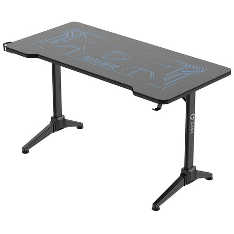 ONEX GD1400G Tempered Glass RGB Gaming Desk With Cup holder and Headset Hook ONEX-GD1400G-RGB - SuperSaverAU - view 1