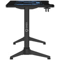 ONEX GD1400G Tempered Glass RGB Gaming Desk With Cup holder and Headset Hook ONEX-GD1400G-RGB - SuperSaverAU - view 3