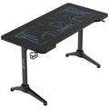 ONEX GD1400G Tempered Glass RGB Gaming Desk With Cup holder and Headset Hook ONEX-GD1400G-RGB - SuperSaverAU - view 2