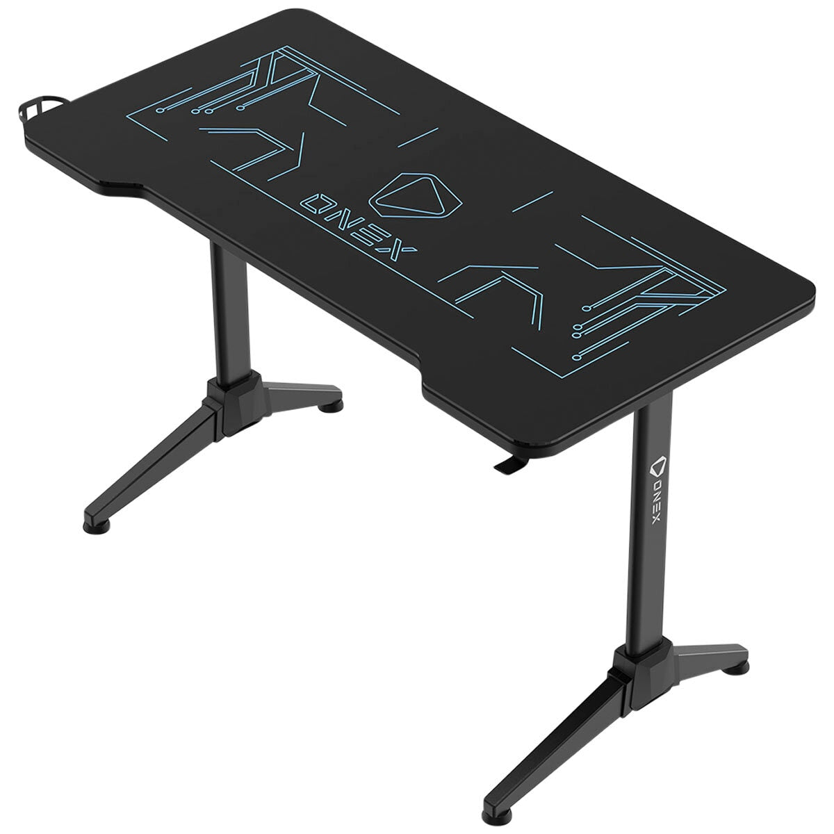 ONEX GD1200G Tempered Glass RGB Home Gaming Office Desk - SuperSaverAU - view 3