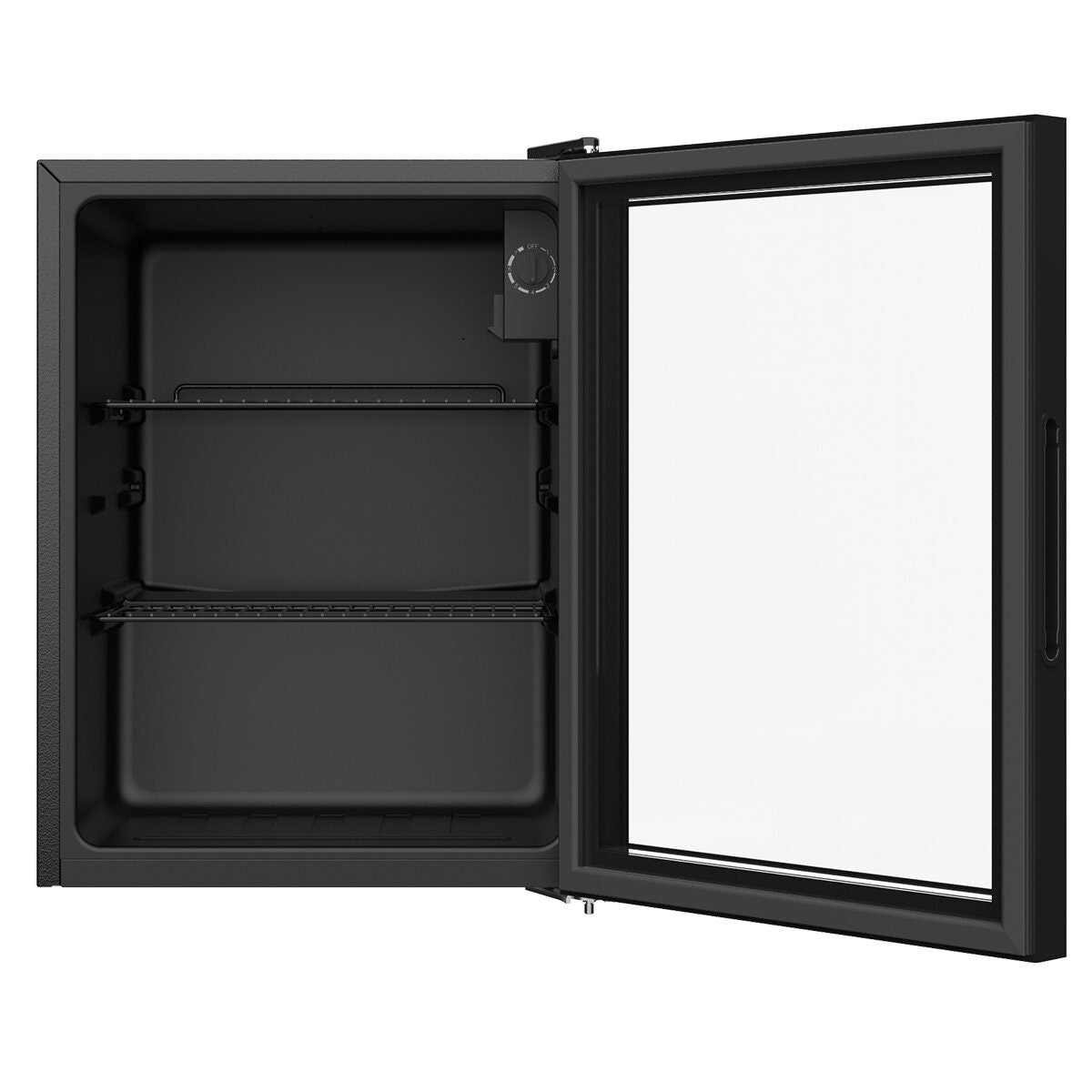 CHiQ 64L beverage centre - black glass door, lockable, 2 star energy rating, 112kWh per year - CBC064BG
