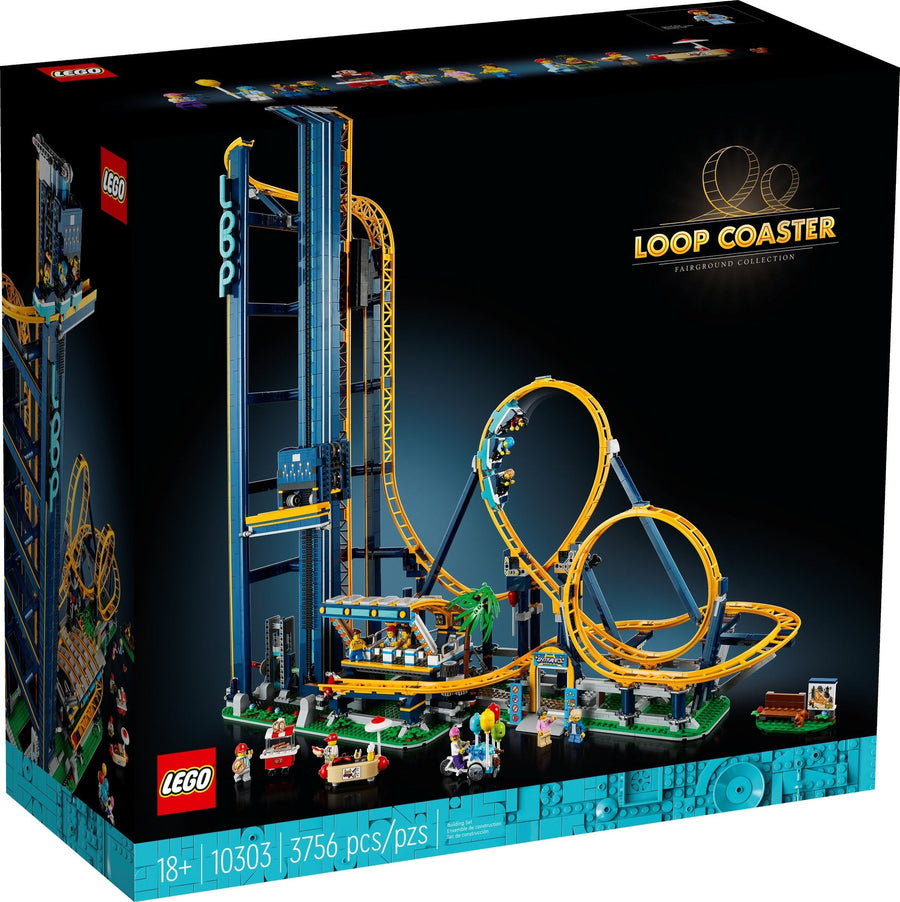 LEGO 10303 Loop Coaster: Build a Thrilling Fairground Icon - SuperSaverAU - view 1