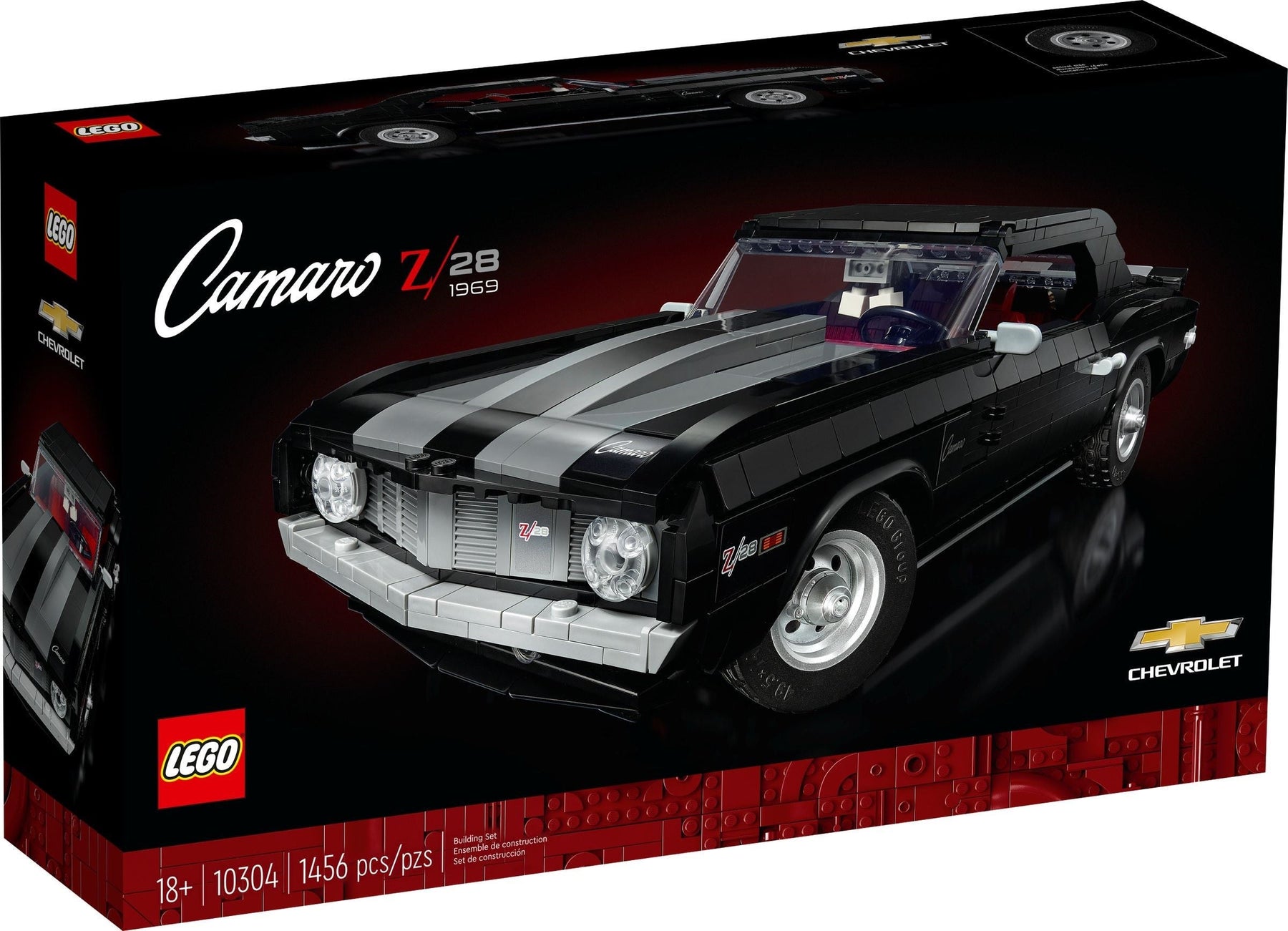 LEGO 10304 Chevrolet Camaro Z/28 1969 Muscle Car Model Kit - SuperSaverAU - view 1