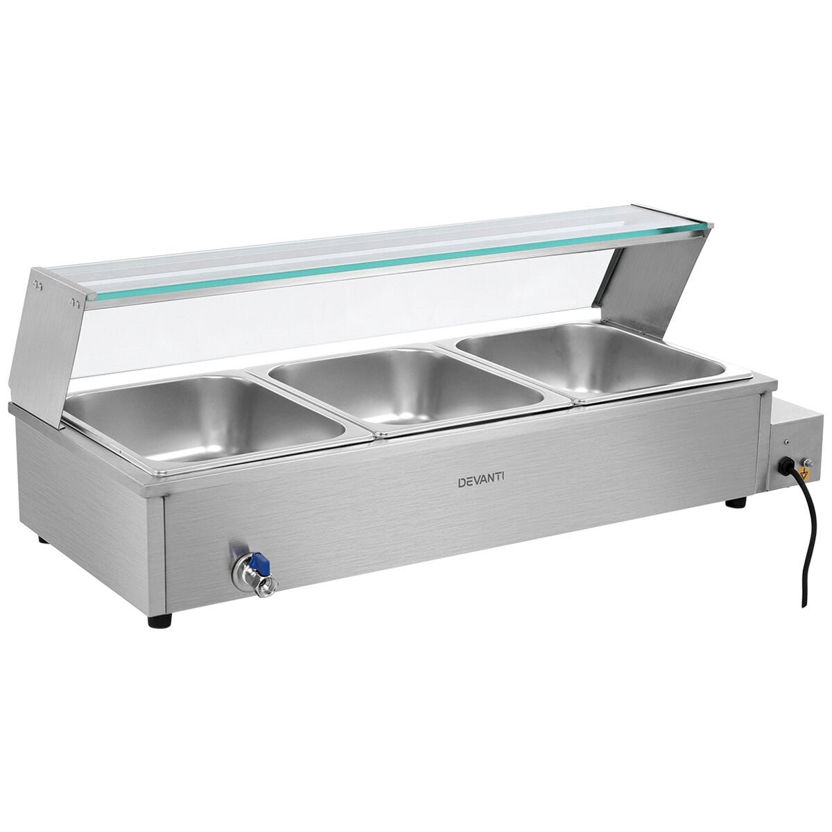 Devanti Commercial Bain Marie Electric Buffet Pan And Food Warmer - SuperSaverAU - view 2