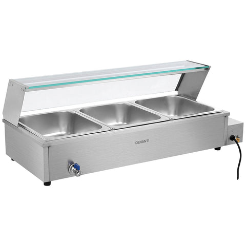 Devanti Commercial Bain Marie Electric Buffet Pan And Food Warmer - SuperSaverAU - view 2