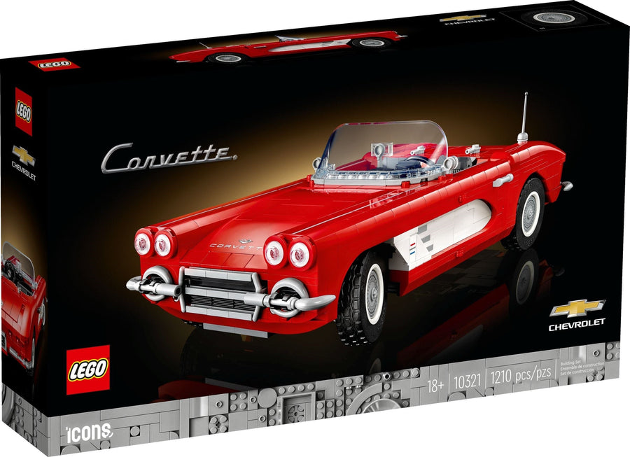 LEGO Icons 10321 Chevrolet Corvette - SuperSaverAU - view 1