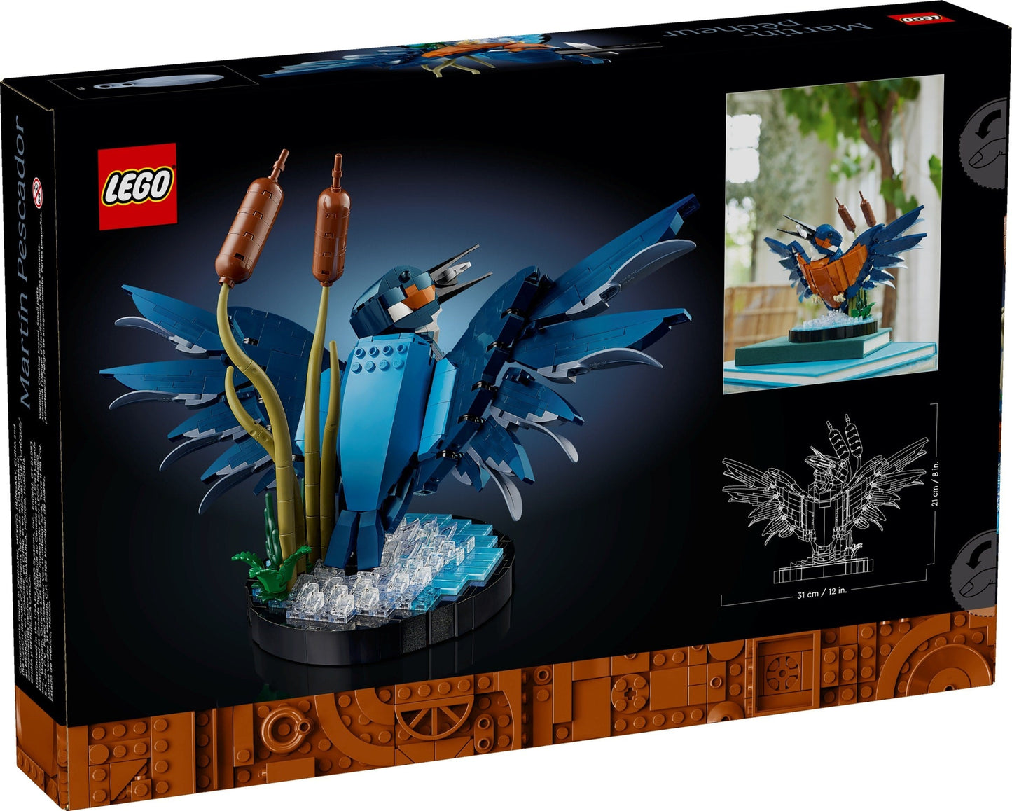 LEGO 10331 Icons Kingfisher Bird Display