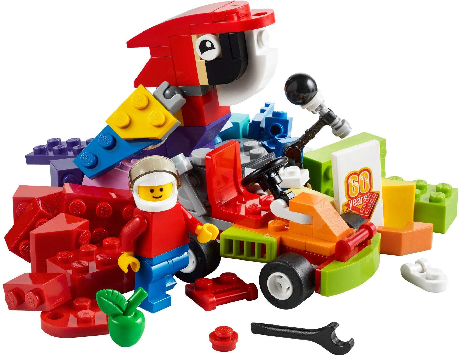 LEGO 10402 Fun Future: 60th Anniversary Creative Brick Set - SuperSaverAU - view 2