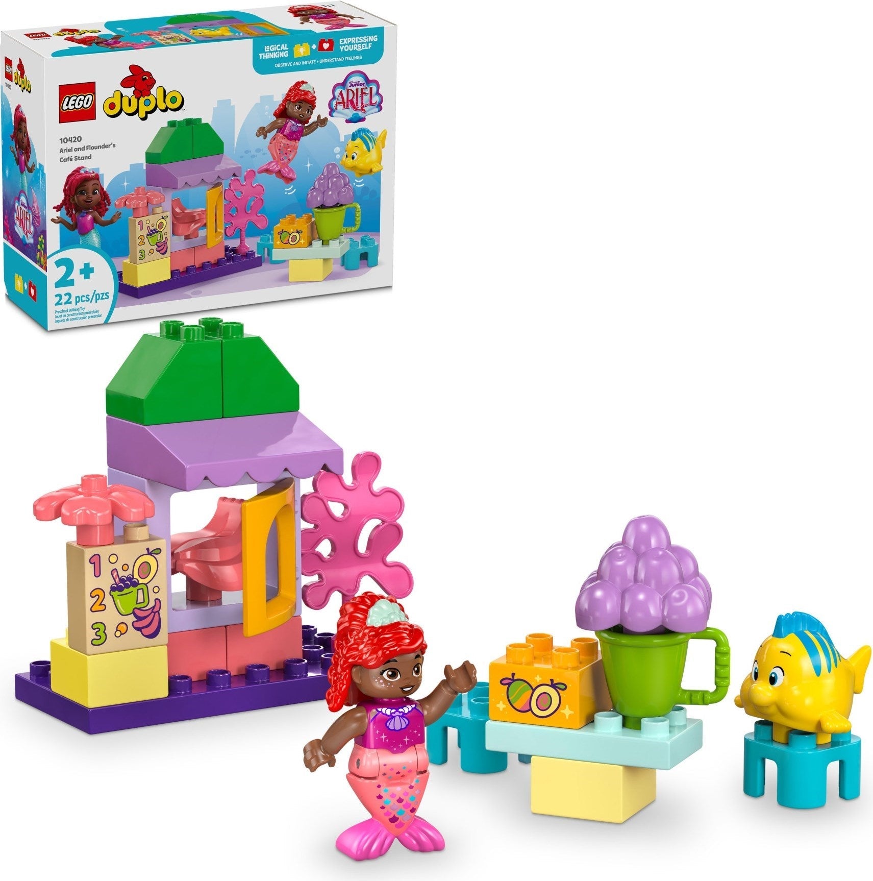 LEGO DUPLO 10419 Ariel and Flounder’s Cafe Stand - SuperSaverAU - view 2