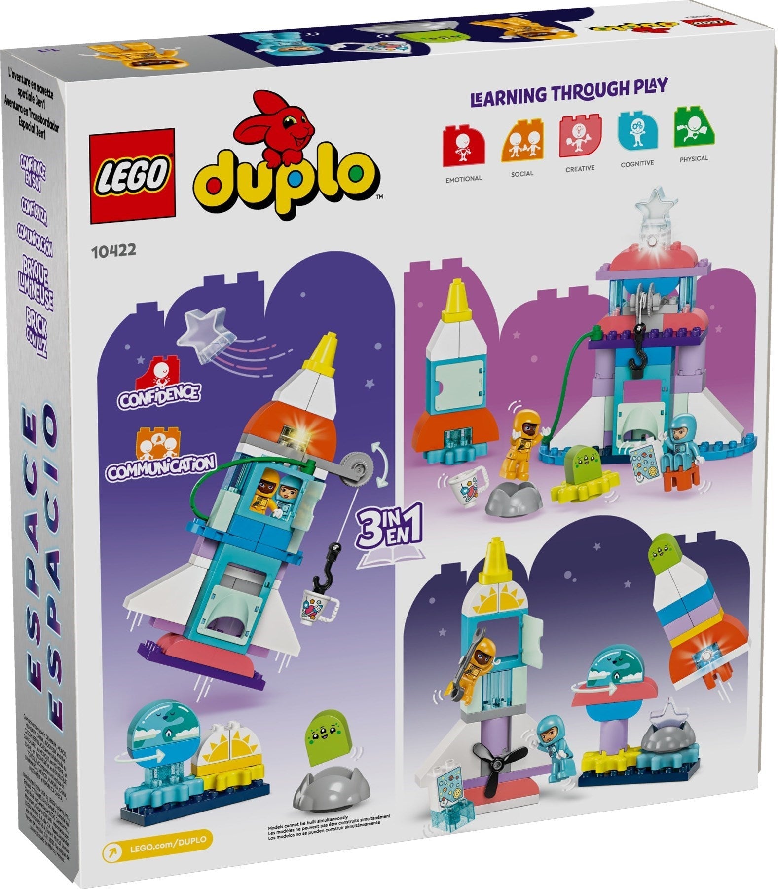 LEGO DUPLO 10422 3-in-1 Space Shuttle Adventure - SuperSaverAU - view 4