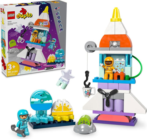 LEGO DUPLO 10422 3-in-1 Space Shuttle Adventure - SuperSaverAU - view 1