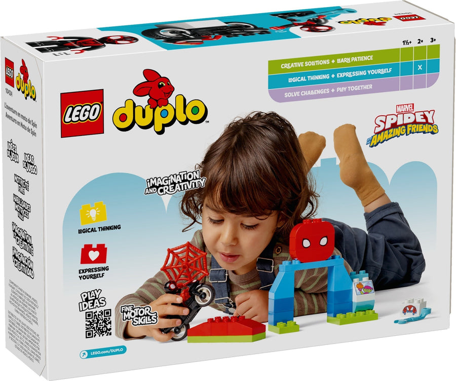 LEGO DUPLO 10424 Marvel Spidey’s Motorcycle Adventure - SuperSaverAU - view 1