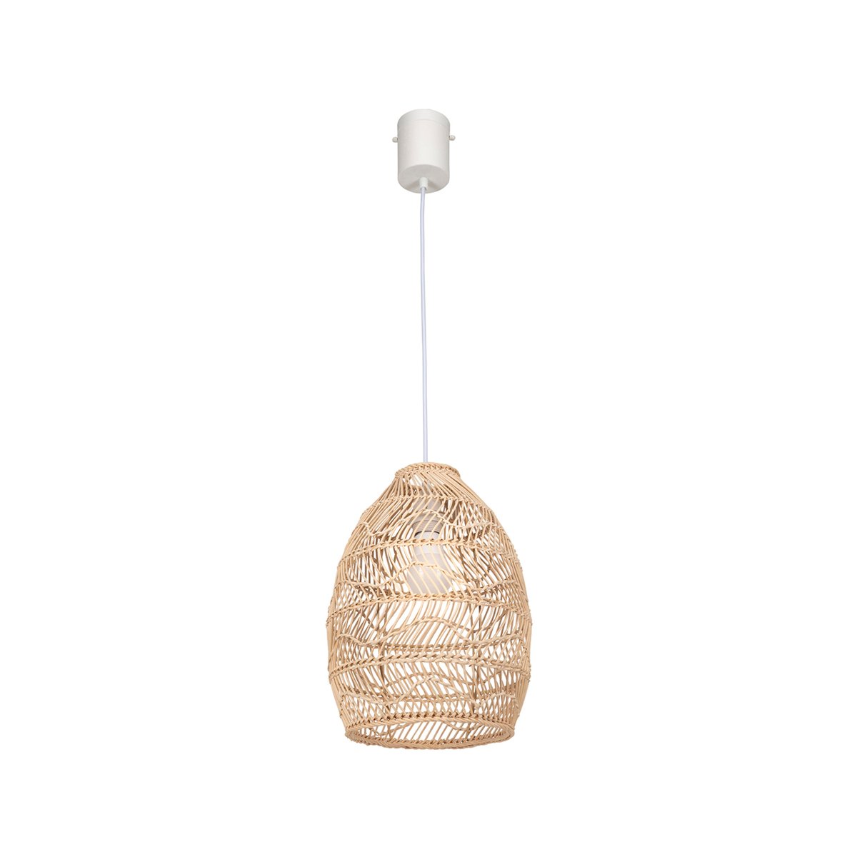 Brilliant Anji Rattan Pendant Light - 26cm - DIY Installation - Coastal Style - SuperSaverAU - view 2