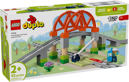 LEGO DUPLO Town Train Bridge And Tracks Expansion Set 10426