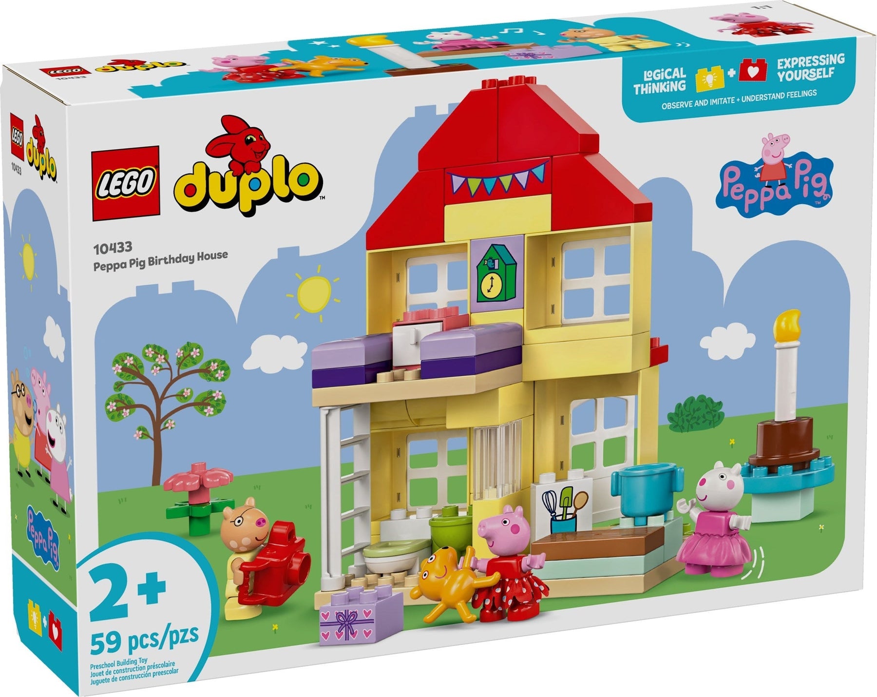 LEGO DUPLO 10433 Peppa Pig Birthday House - SuperSaverAU - view 1