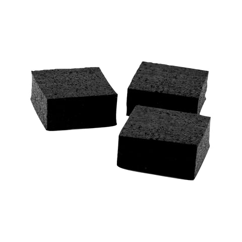 Jack 25mm Square Rubber Pot Risers - 16 Pack for Drainage & Surface Protection