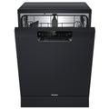 Haier 60cm Freestanding Dishwasher with Sanitise - 15 Place Settings - Black - ThermoDry - HDW15F1B1