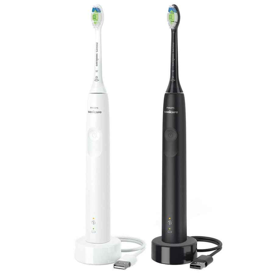 Philips Sonicare 3100 Range Black And White Bundle Pack Toothbrush - SuperSaverAU - view 1